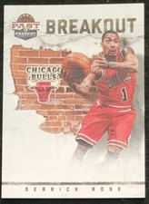 11-12 Panini Past & Present Breakout Derrick Rose Insert Card (Chicago Bulls)