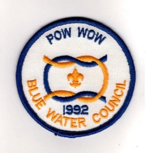 Blue Water Council Port Huron Michigan, 1992 Pow Wow Patch - Foto 1 di 1