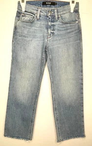 Jeans Hudson Jeans da donna Stella tagliati gamba dritta taglia 23 nuovi con etichette - Foto 1 di 8