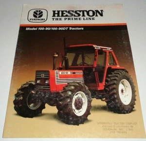 Hesston 100-90, 100-90DT Tractor Sales Brochure Original! 9/88 literature - Picture 1 of 2