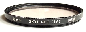 EXCELLENT OLYMPUS 49mm SKYLIGHT 1A SCREW IN CAMERA LENS FILTER ~ MADE IN JAPAN - Picture 1 of 3