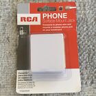 RCA White Surface Mount Telephone Jack TP265WHR RCA TP265WHR 044476060557 White