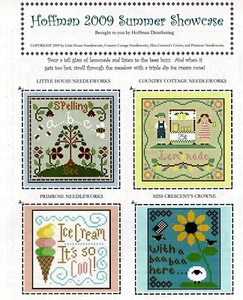 HOFFMAN 2009 SUMMER SHOWCASE CROSS STITCH LEAFLET-OOP-HOFFMAN DISTRIBUTING - Picture 1 of 1