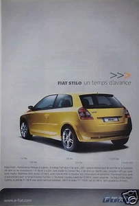 PUBLICITÉ 2002 FIAT STILO UN TEMPS D'AVANCE - ADVERTISING - Bild 1 von 1