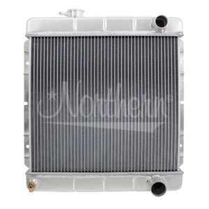 Northern 205059 Aluminum Radiator 1964-1966 Ford Mustang w M/T Right-side Hoses - Picture 1 of 1