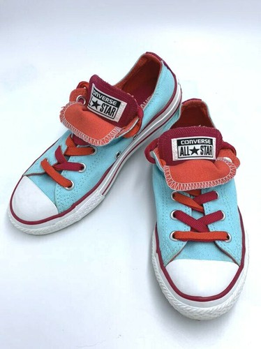 Scarpe da ginnastica Converse All Star per ragazze 1 doppia lingua blu acqua rosa arancione