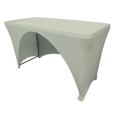 LA Linen Open Back Spandex Tablecloth for Regular/Classroom Tables.Made in USA - Image 1 of 3