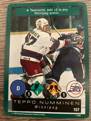 Teppo NUMMINEN 1995-96 Playoff One on One Challenge #107 Winnipeg Jets - Image 1 of 2