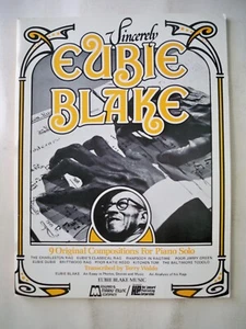 BLACK COMPOSER FOLIO Sheet Music 1975 Sincerely Eubie Blake - Picture 1 of 5