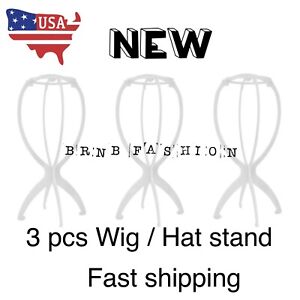 3 Pcs Wig Hat Cap Holder Stand Display Portable Accessories US Fast Shipping