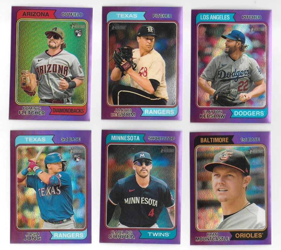 2023 Heritage High Number PURPLE HOT BOX REFRACTOR You Pick Your Player - Image 1 of 1