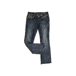 Miss me jeans Size 29, Inseam 29.5" Low-Rise Embellished Jeans - Picture 1 of 11