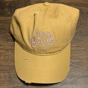 Very Blessed Embroidered Distressed Women's Sonoma Goods For Life Baseball Hat - Picture 1 of 7