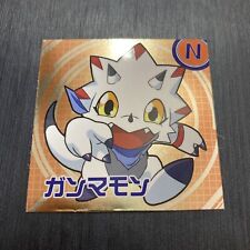 No.46 Gammamon N Guilmon Digimon Sticker Chocolate Snack BANDAI Japanese