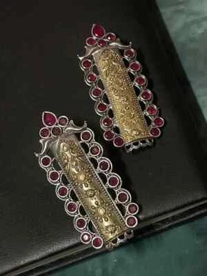 Dual Tone Ethnic Party wear Earring - Image 1 of 2