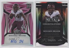 2023 Leaf Metal Pink Prismatic /5 Mohamed Ibrahim #BA-MI1 Rookie Auto RC