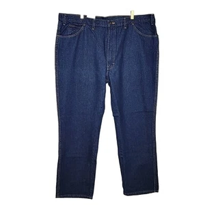 Dickies Regular Fit 5 Pocket Work Blue Jeans Mens 46 X 32 - Picture 1 of 13