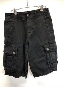 Pantaloncini corti neri uomo American Eagle Extreme Flex lunghezza più lunga taglia 28 - Foto 1 di 7