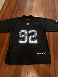 REEBOK RAVENS STITCHED NGATA JERSEY - Size Medium - Black - Picture 1 of 10