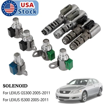 Solenoides de transmisión de 6 velocidades A960E para Lexus IS250 2,5 L IS300 GS300 2005-2011 Foto 1 de 4