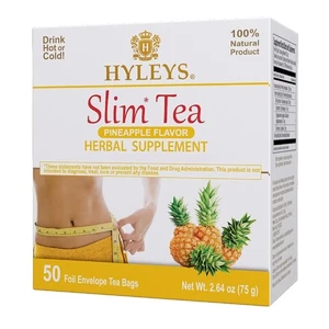 Hyleys Slim Tea Integratore a base di erbe per la perdita di peso con 50 conteggi (Confezione da 1) - Foto 1 di 13