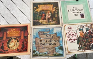 JJR Tolkien Calendars Highly Collectible 1970s - Picture 1 of 4