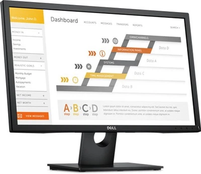 Dell E2417H 23,8-Zoll Monitor IPS FHD 1920x1080 DP VGA schwarz (Kratzer) - Bild 1 von 2