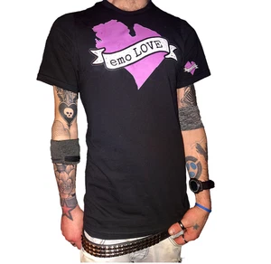 Emo Love Michigan Herz Grafik T-Shirt - State Pride Szene Stil SHIRT - Bild 1 von 16