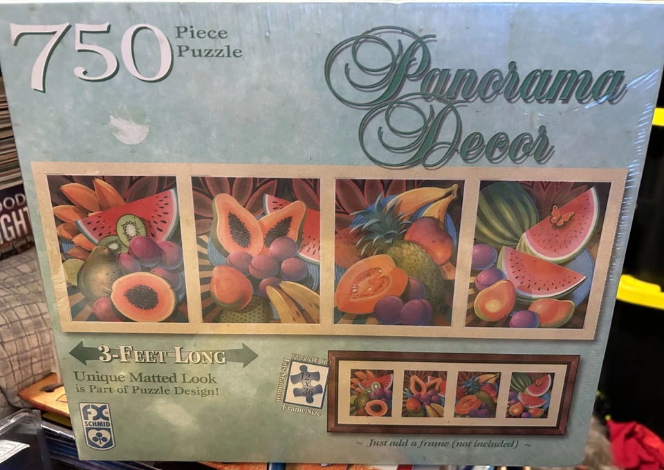 Panoramic Decor 750 Pcs Puzzle Tropical Fruit By FX Schmid 3 Ft Long New/Sealed - Image 1 of 1