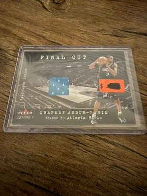 2001-02 Fleer Genuíno - Camisas de Corte Final Shareef Abdur-Rahim (MEM) - Imagem 1 de 2