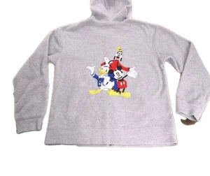  Walt Disney World Mickey Donald Goofy Gray Full Zip Hoodie Jacket Women's Small - Picture 1 of 5