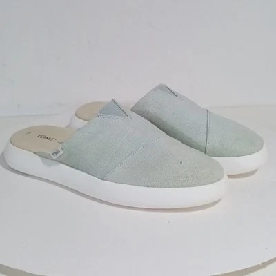 Zueco cómodo Tom's Alpargata de lona azul malva talla 9 para mujer Foto 1 de 4
