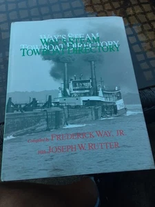 Way's Steam Towboat Directory 1990 Frederick Way Ohio Mississippi Rivers - Bild 1 von 16