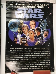 Star Wars Life Lessons Poster 2007 Lucasfilm 60x85 cm | Vintage Style | Sci-Fi - Bild 1 von 10