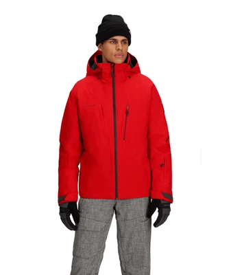 Obermeyer Raze Ski Jacket - Men's - Medium / Fresno Red - Image 1 of 4