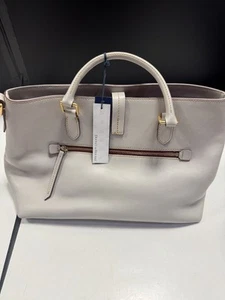 Dooney & Bourke Gray Florentine Leather Large Chelsea Tote Handbag Purse NWT - Picture 1 of 6