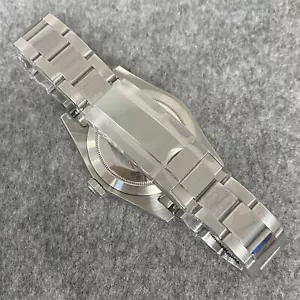 39mm Synthetic Sapphire Mirror Watch Case + Strap For NH35/ NH36 Watch Movement - Picture 1 of 9