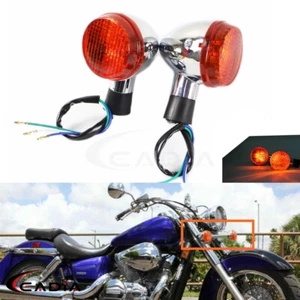 Front Turn Signals Lights For Honda Shadow 750 VT400 VT750C Spirit 750 2004-2007 - Picture 1 of 10