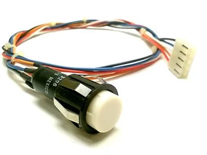 1 PK - INTERRUPTOR BLANCO ILUMINADO NO/NC (LÁMPARA DE 12V) 2AMP-30VDC/115VAC # Z07150 - Imagen 1 de 3