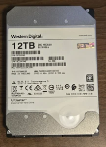 Western Digital Ultrastar DC HC520 12TB, 7200 RPM, 3.5 inch HDD -- FOR PARTS - Photo 1/4