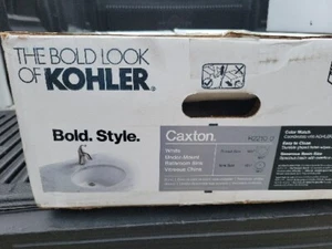  KOHLER Undermount Bathroom Sink Overflow Drain White - Picture 1 of 2