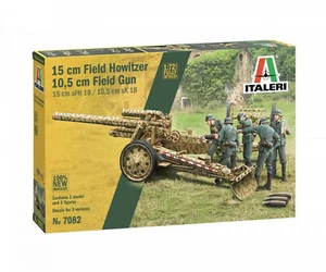 7082 Italeri 1:72, WWII,150-mm-Haubitze SFH18,15cm FieldHowitzer/10,5cm FieldGun - Picture 1 of 11
