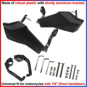 Universal for Motorcycles w/ 7/8" 22mm Handlebars, Handlebar Handguard Protector - Bild 1 von 16