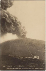 VESUVIO - LA FUNICOLARE 5/4/1906 - ESPLOSIONE - DISTRUTTO 6/4/1906 (NAPOLI) - Imagen 1 de 1