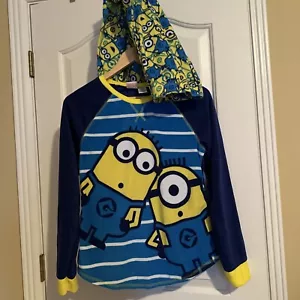 Despicable Me Womens Fleece Minion Ugly Sweater Pajamas Sleep Set Size S 4/6 - Picture 1 of 7