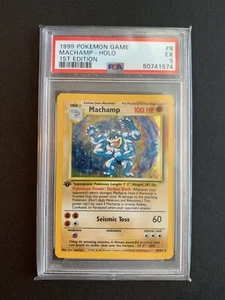 Pokémon Machamp 1st Edition Base Set 8/102 PSA 5  (50741574) - Picture 1 of 2