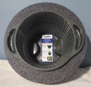 LAGUNA brand Aquatic Pond Planter Foam Island Float 10” Round w/Hard Mesh BASKET - Picture 1 of 7