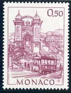 TIMBRE DE MONACO N°1764 ** MONACO D'AUTREFOIS // LA PLACE DE LA CREMAILLIERE - Photo 1/1