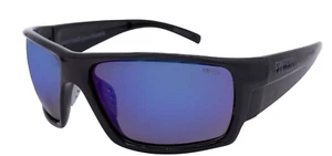 Neue Fintech tolle weiße polarisierte Sonnenbrille - glänzend schwarz/blau verspiegelt 227P - Bild 1 von 1