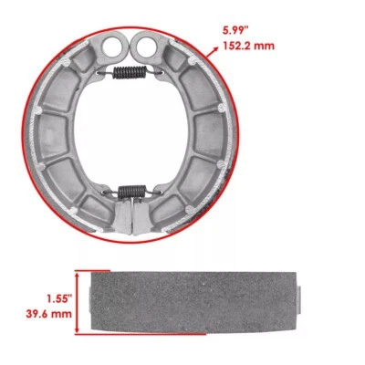 Zapatas de freno traseras para Honda VT700C Shadow 700 1984 1985, VT750C Shadow 750 1983 Foto 1 de 4